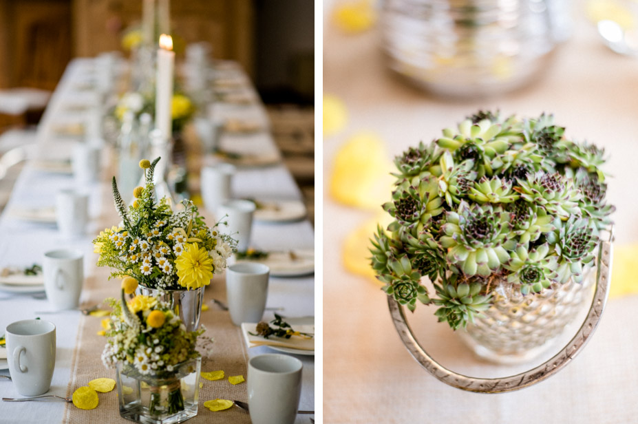 Gold Gelbe Herbsthochzeit Yellow Theme Wedding Barnwedding 39