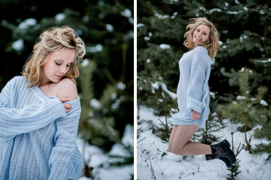 Boudoir Sinnliche Portraits Schnee Portraits Portraitfotograf Ansbach 17