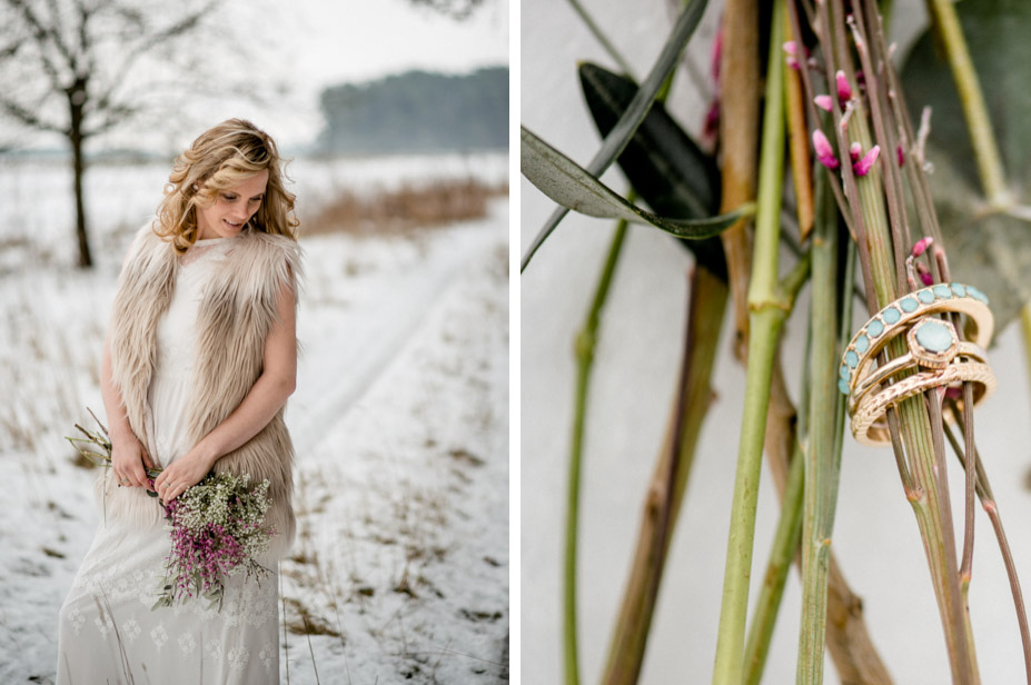 Brautportraits Im Schnee Winterhochzeit Styled Shoot Spiegelhof Fotografie Ansbach Nuernberg 10