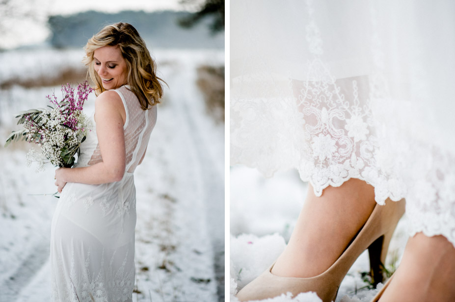 Brautportraits Im Schnee Winterhochzeit Styled Shoot Spiegelhof Fotografie Ansbach Nuernberg 12