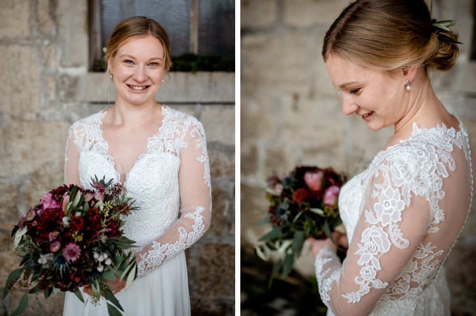 Hochzeitsfotos Gut Ludwigsruhe Jagstmuehle Vintagewedding Barnwedding Winterhochzeit Freie Trauung Bonheger Hochzeitsfotos Spiegelhof Fotografie 19
