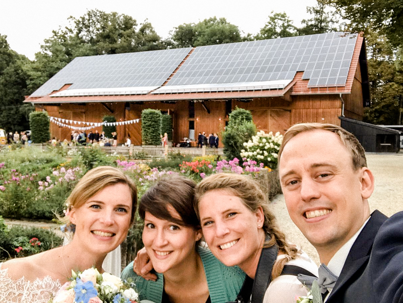 Spiegelhof Fotografie Hochzeitsfotos Brautpaarselfie Ansbach 0015